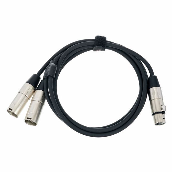 Y-Kabel 1,8m 1x XLR female / 2x XLR male Swift Eventverleih